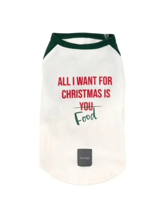 Fuzzyard Fuzzyard Xmas T-Shirt All I Want For Christmas Is Food