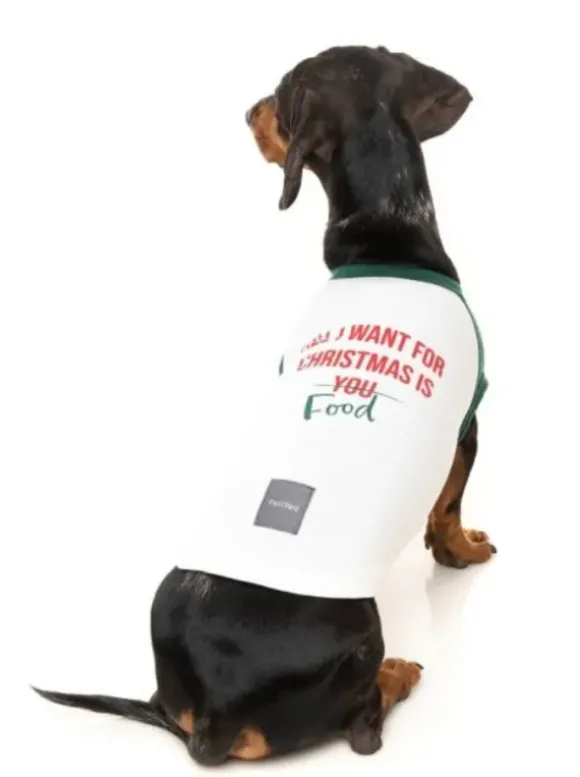 Fuzzyard Fuzzyard Xmas T-Shirt All I Want For Christmas Is Food
