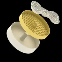 Puzzle Feeder Lick Bowl Geel Lite (Voor Kleine Honden)